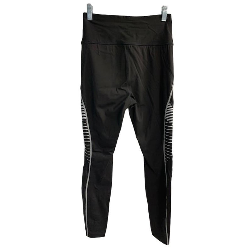 Avia Women's Active Performance Flex Tech Bold Stripe Leggings - SMALL